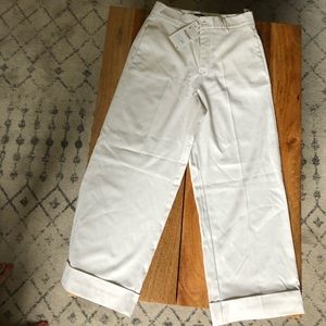 White Zara ankle pants